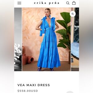 Erika Peña Vea Maxi Dress (blue)